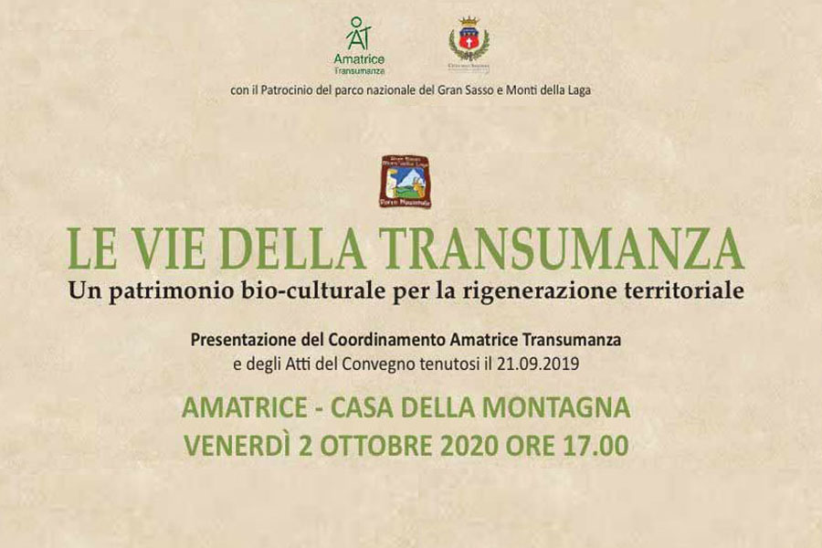 Read more about the article Presentazione Coordinamento le vie della Transumanza